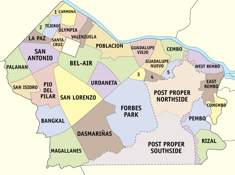 MAKATI CITY Manilarealtor Net   Makati City Map 